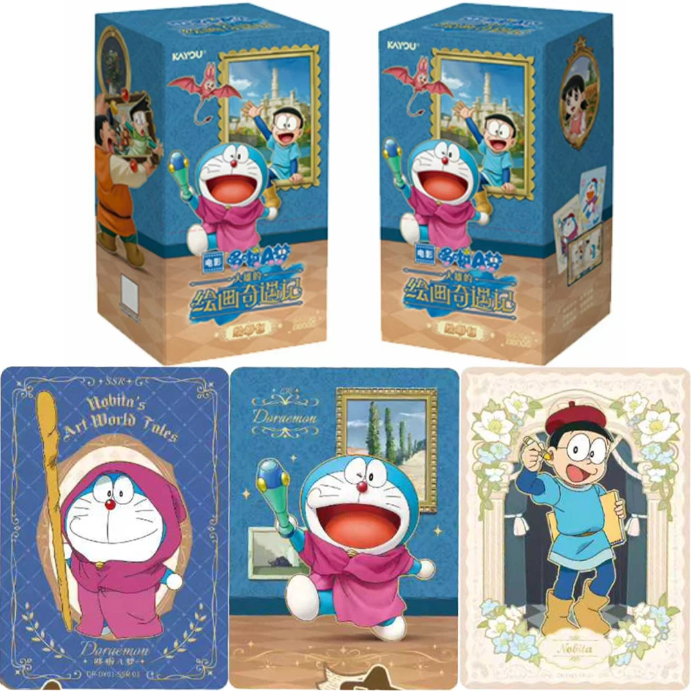 

KAYOU оригинальные карты Doraemon, набор для рисования приключений, редкие карты BP, аниме, открытки, коллекционные карты, игрушки, подарки