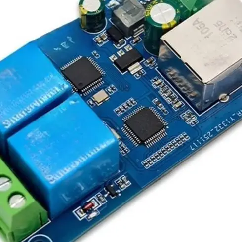Dual Channel Ethernet LAN Switch For For Modbus Protocol For STM32 Industrial Automation Board 7-36V DC