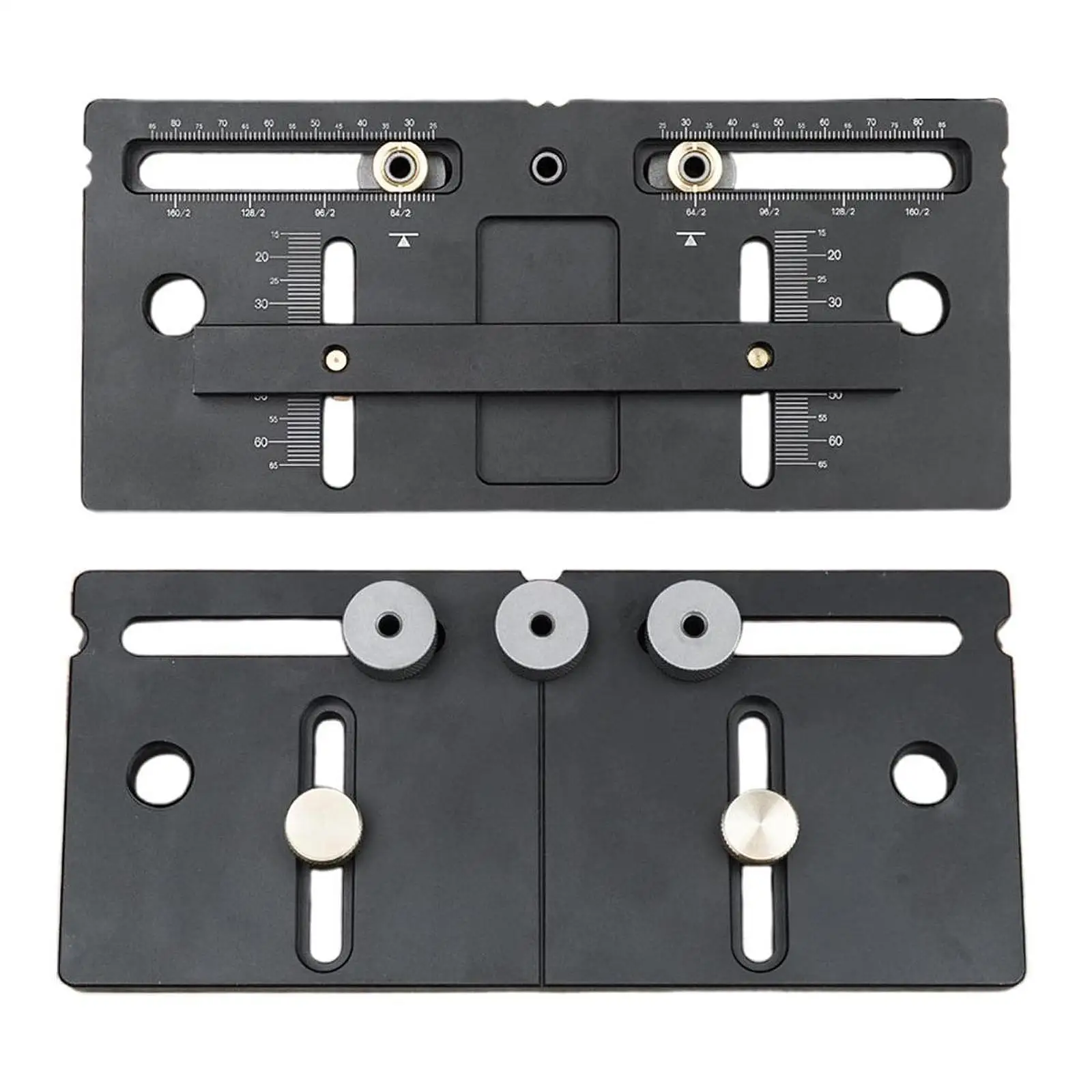 

Modular Slot Shelf Pin Jig Handle Punch Locate Precision Aluminum Guide Template for Furniture Installation Home Workshop