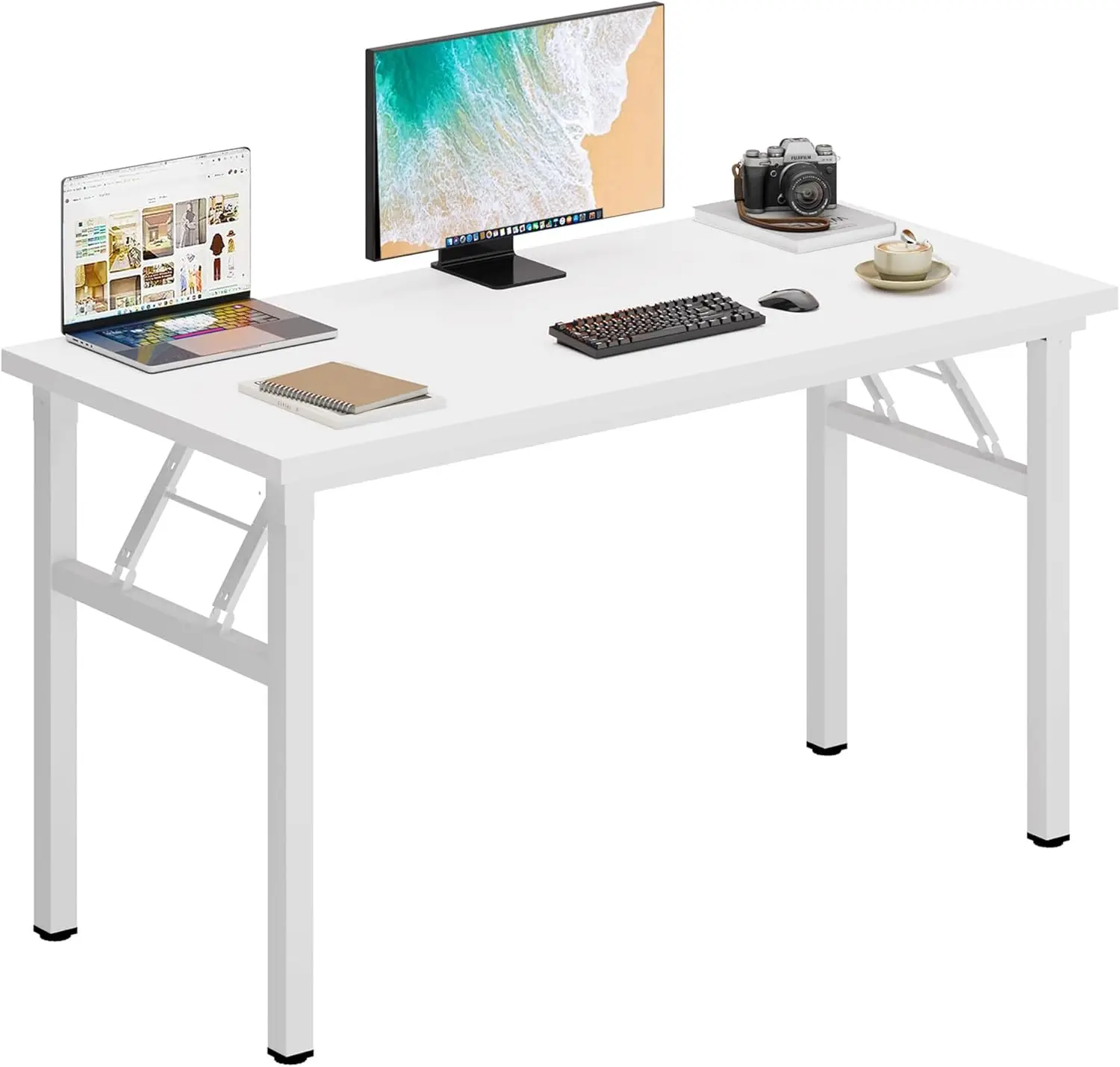 

47 inches Folding Table Computer Desk Portable Table Activity Table Conference Home Office Desk.