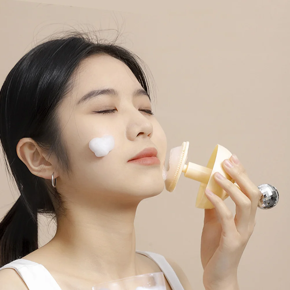 

Facial Cleanser Foamer Orange Manual Pump Foam Maker for Face Wash Travel Size Shower Gel Hand Soap Detergent Bubbling Supply