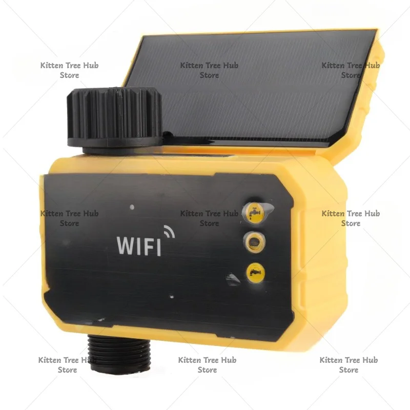 Solar Powered  and Wifi Water Timer Brass Solenoid Valve Smart Irrigation Controller For Garden Lawn