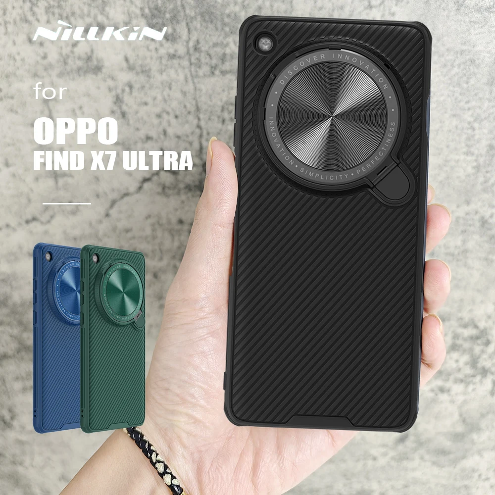 

Nillkin for OPPO Find X7 Ultra Case Camshield Back Cover Fingerprint Stand Camera Case for OPPO Find X7 Ultra 5G Lens Case