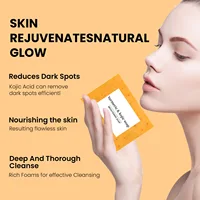 Ensemble nettoyant et savon au curcuma, nettoyage en profondeur, acide kojique, dissolvant de points noirs, nettoyage de la peau, contrôle de l'huile, estompe les marques d'acné, éclaircit 4