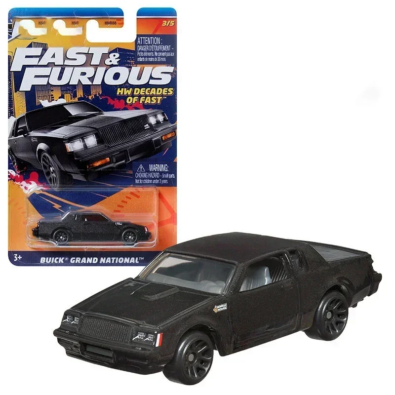 1/64 Car Fast & Furious Hw Decades Of Fast Boys Toy Diecast Hummer Volkswagen Jetta Mk3 Buick Grand National Camino Kid Toy Gift