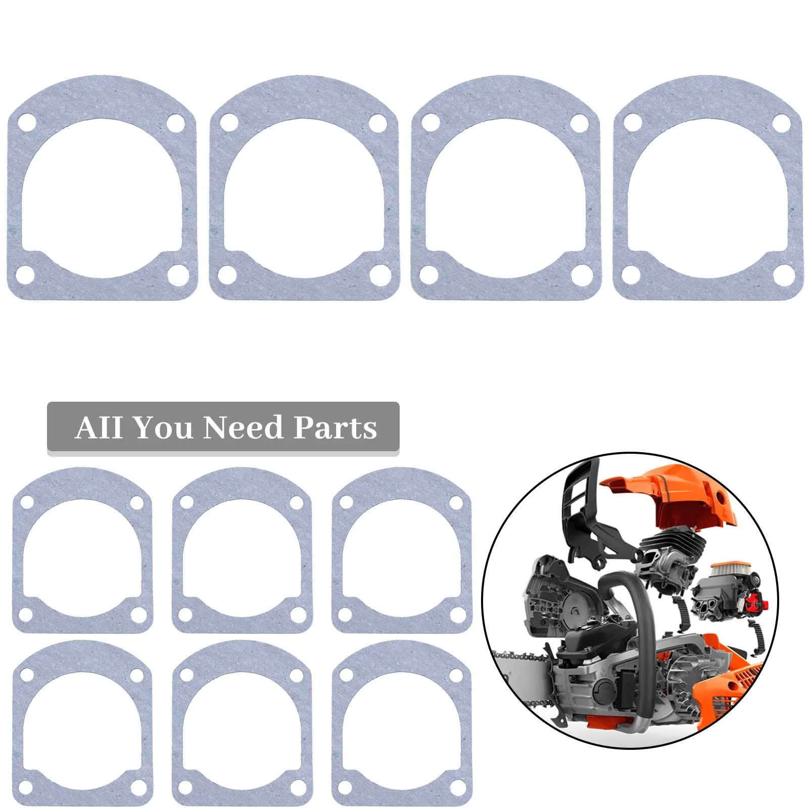 10Pcs/lot Cylinder Head Base Gasket For HUSQVARNA 61 66 162 266 268 K 268K 272 XP 272XP #501 51 22-04 Chainsaw Spare Parts