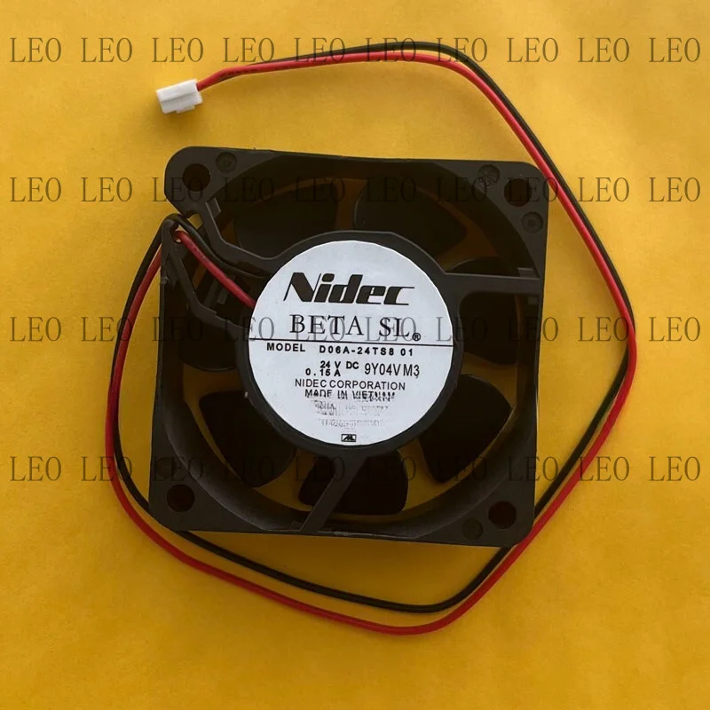 MY For Nidec D06A-24TS8 01 DC24V 0.15 A 60*60*25MM 2-Pin Inverter Cooling Fan