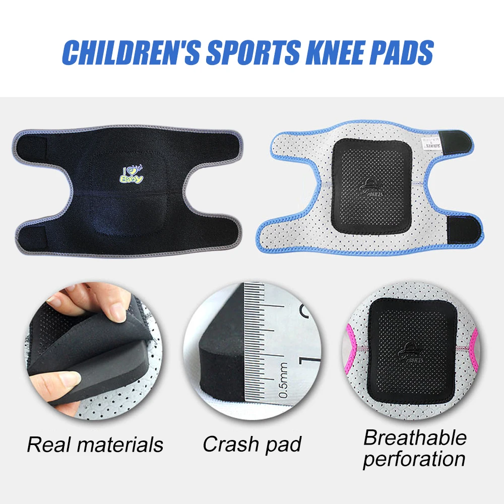 1Pair Kids Soft Knee Pads for Gym Yoga Workout Training Football Volleyball Dance Skating Basketball Sports Protector Work Gear