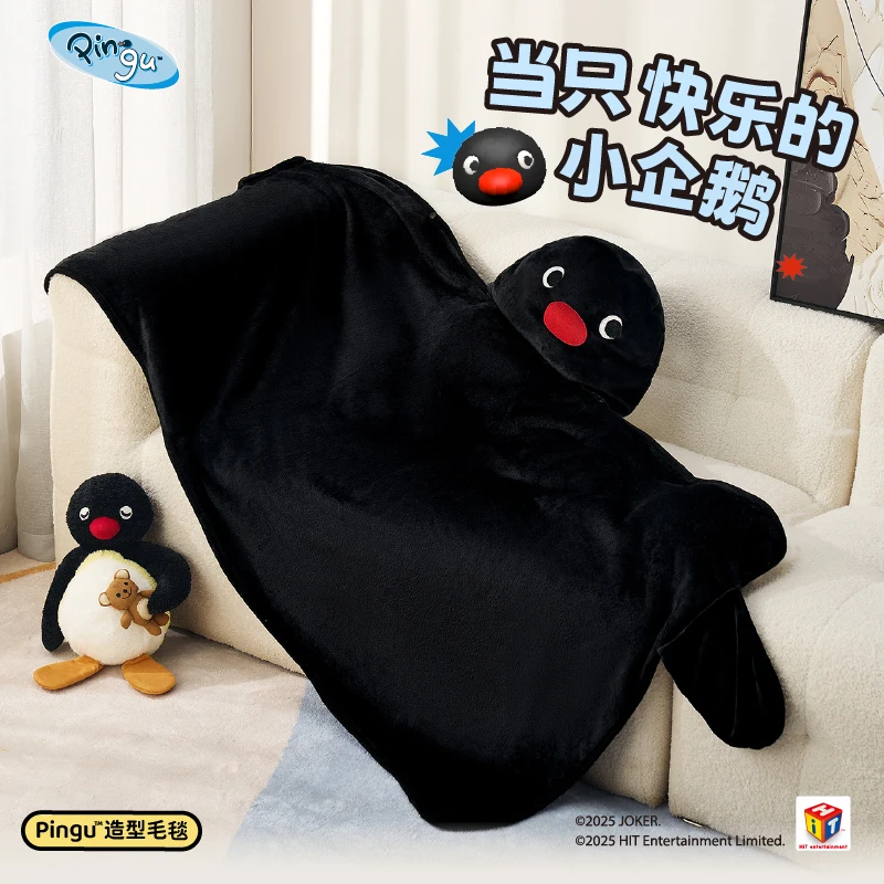 

Одеяло с рисунком пингвина Kawaii, моделирующее пингвину, милая шаль, трендовая игрушка для девочек и мальчиков, подарок на Рождество и день рождения