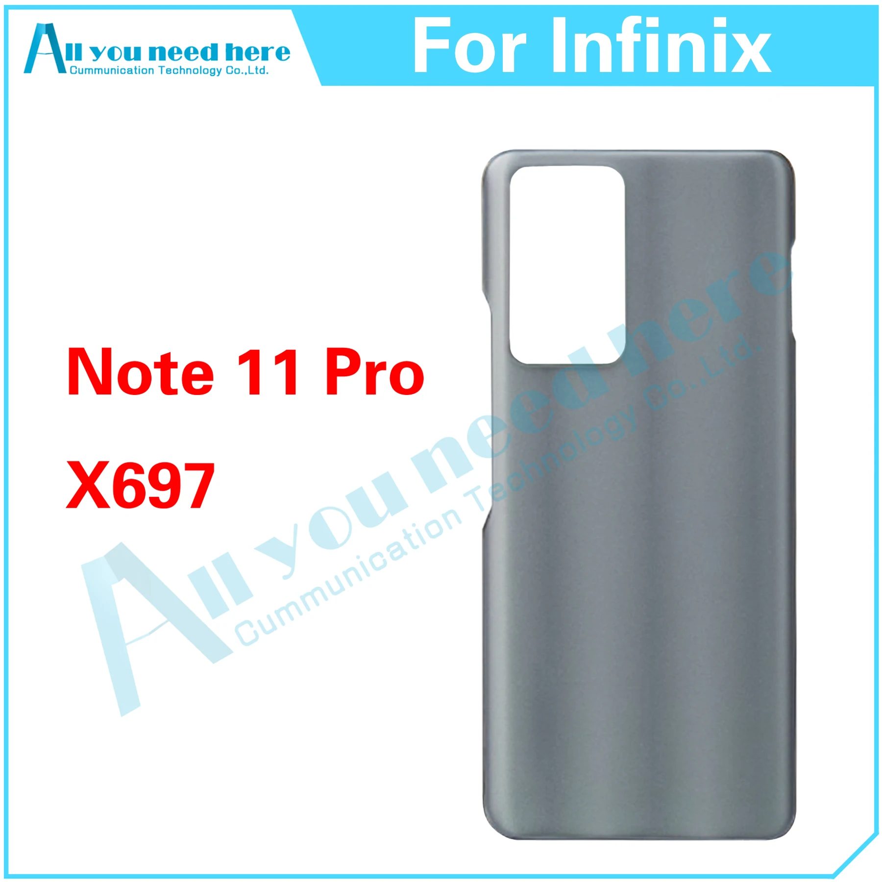 

10PCS For Infinix Note 11 Pro X697 Note11Pro Rear Case Battery Back Cover Door Housing Repair Parts Replacement