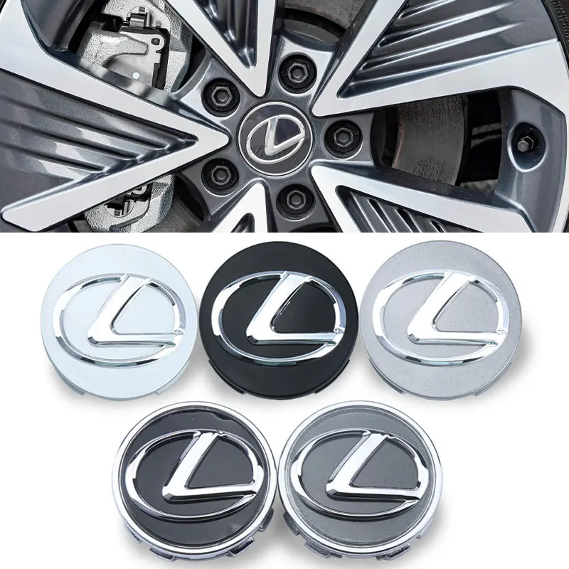 4Pcs 62mm Car Wheel Center Hub Cap Caps Emblem logo For Lexus ES300 RX330 RX300 GS300 IS250 IS200 CT200h IS300 NX RX LX UX GX GS