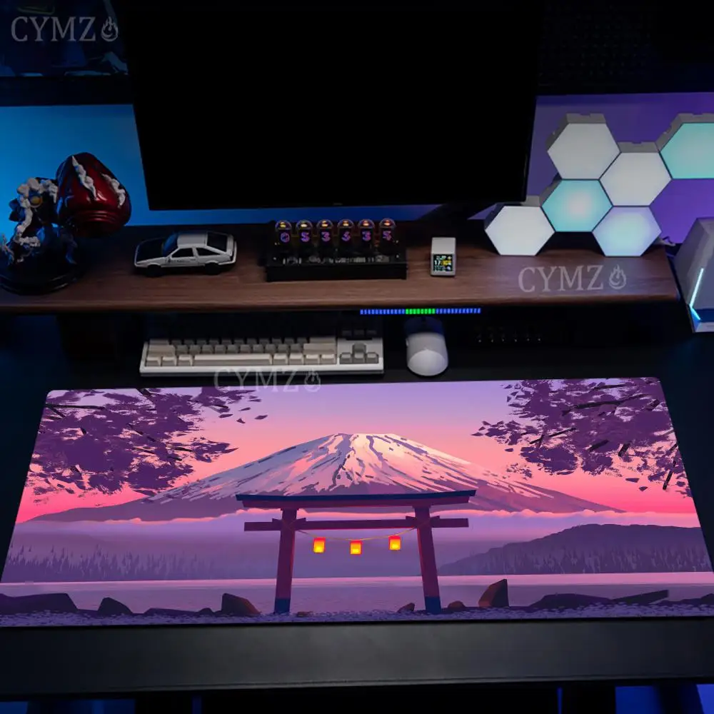 

Mount Fuji Пейзаж Иллюстрация Дизайн Коврик для мыши Настольный коврик Офисный коврик Аксессуары для ПК Клавиатура Расширенный коврик Игровые коврики maus pad