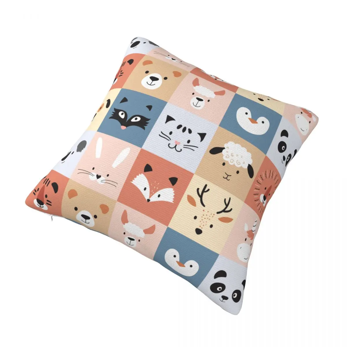 Decorative Pillowcases Cute Animals Merch Bedroom Nursery Childish Cartoon Animal Throw Pillow Cover Multi Size Dropshipping