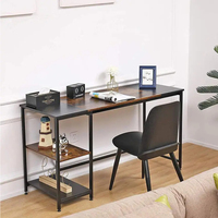 Wood Writing Desk For Home Office Ample Storage Space And Sturdy Easy Assembly Computer Desk