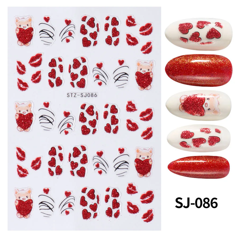 Sticker Convenient And Practical Convenient Adhesive Nail Stickers Holiday Nail Decoration Removable Nail Stickers Fashionable