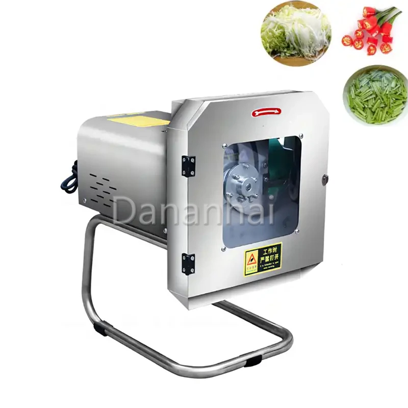 Industrial Vegetable Cutting Machine, Leek Shredder, Commercial Electric Onion, Potato, And Radish Slicer