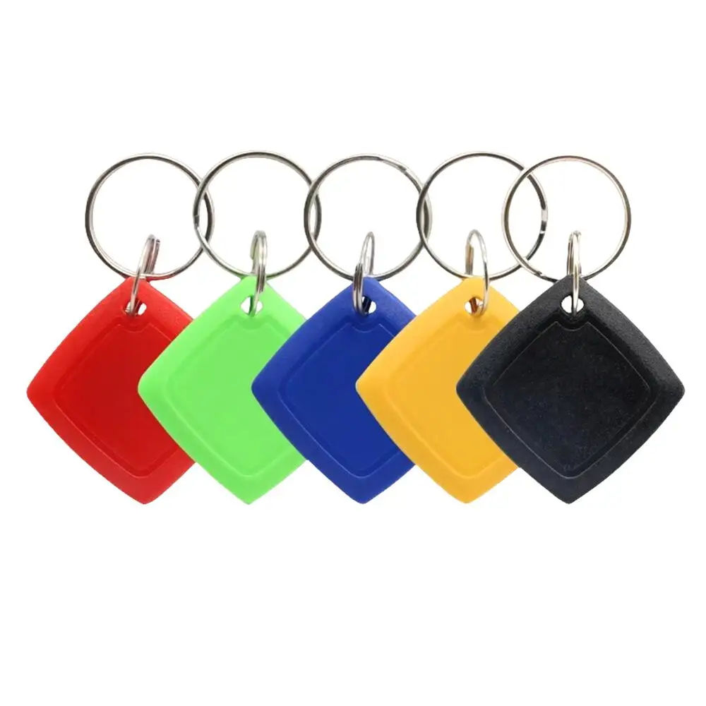 100Pcs ID Rewritable 125Khz RFID Keychain Keyfob Card EM4305 T5577/5200 Chip Access Control Elevator Blank Card Repeatedly Erase