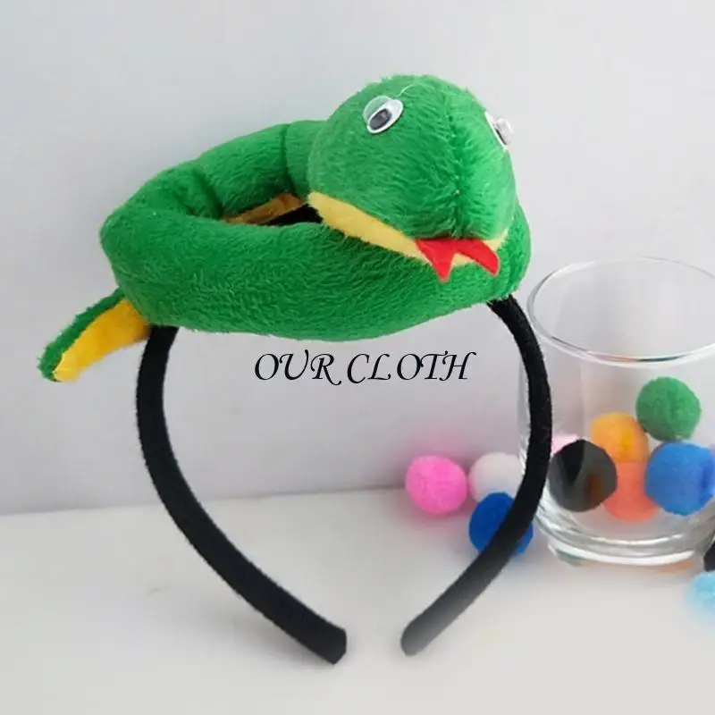 Halloween Snake Cosplay Accessoires Schlange Stirnband Schlange Schwanz Bowtie Rock Y1ac