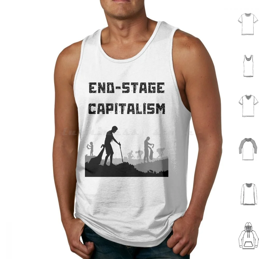 End Stage Capitalism Tank Tops Print Cotton Anti Capitalist Socialism Socialist Communism Anarchist Communist Anti