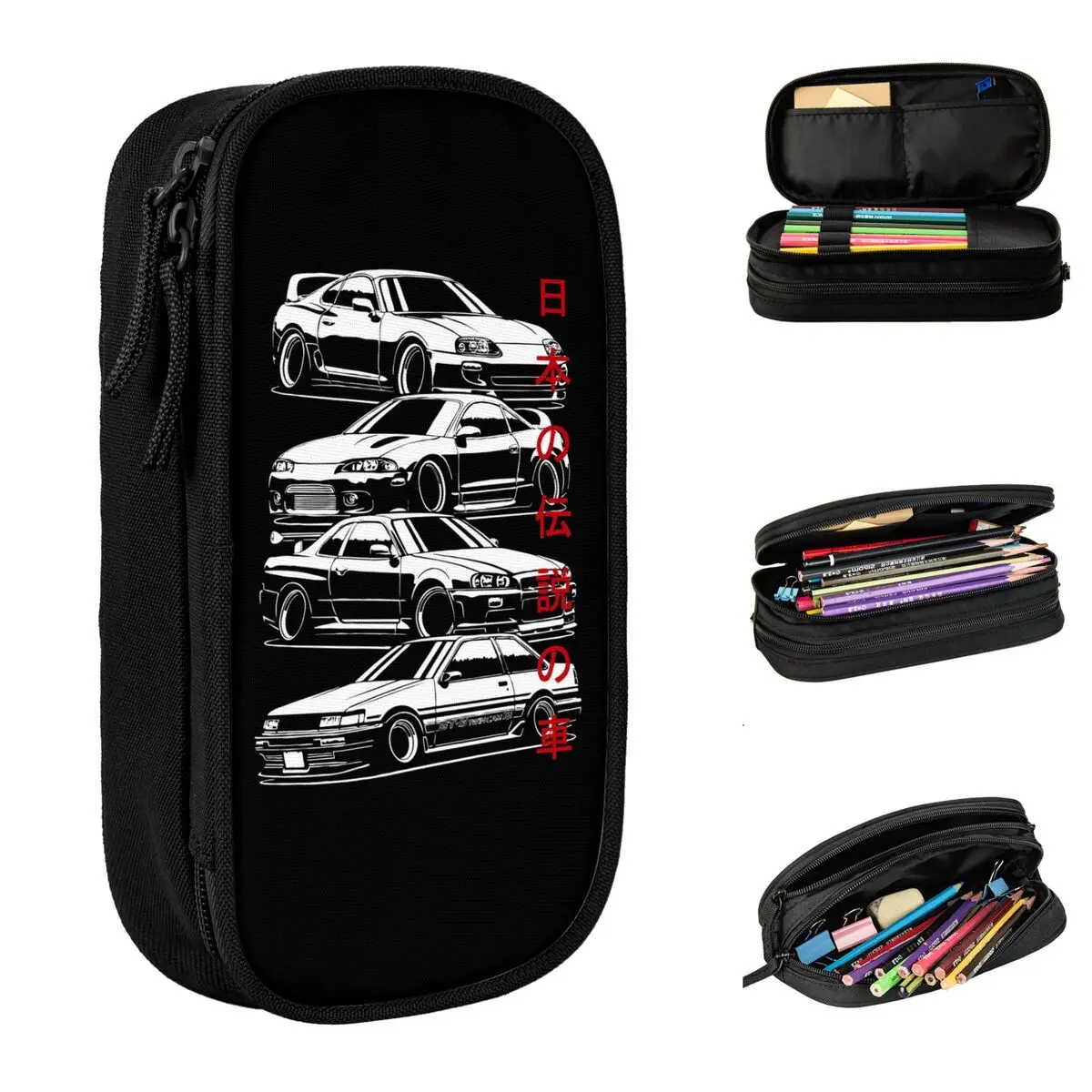jdm-legends-lapis-caso-adoravel-japones-carro-caneta-caixa-sacos-estudante-grande-armazenamento-estudantes-escola-presente-lapis