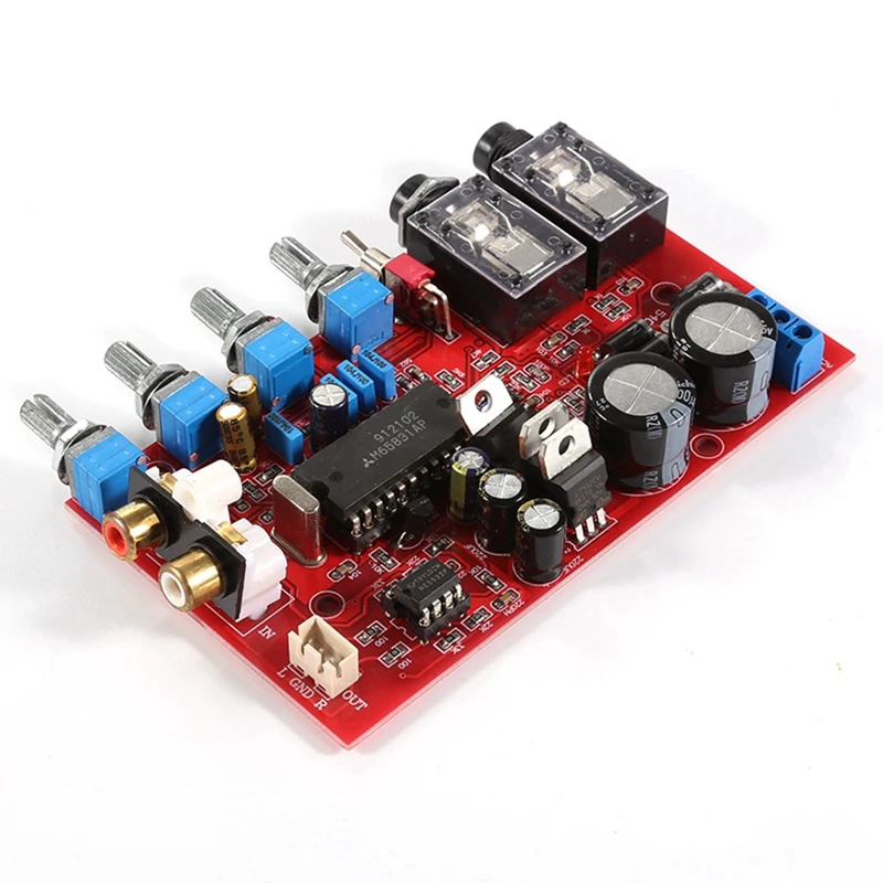 YJ0026-OK Preamp Board 2x3300uf Filter Condensator 1.6Mm Dikte Pcb Board AC12V-15V Dual Spanning Module