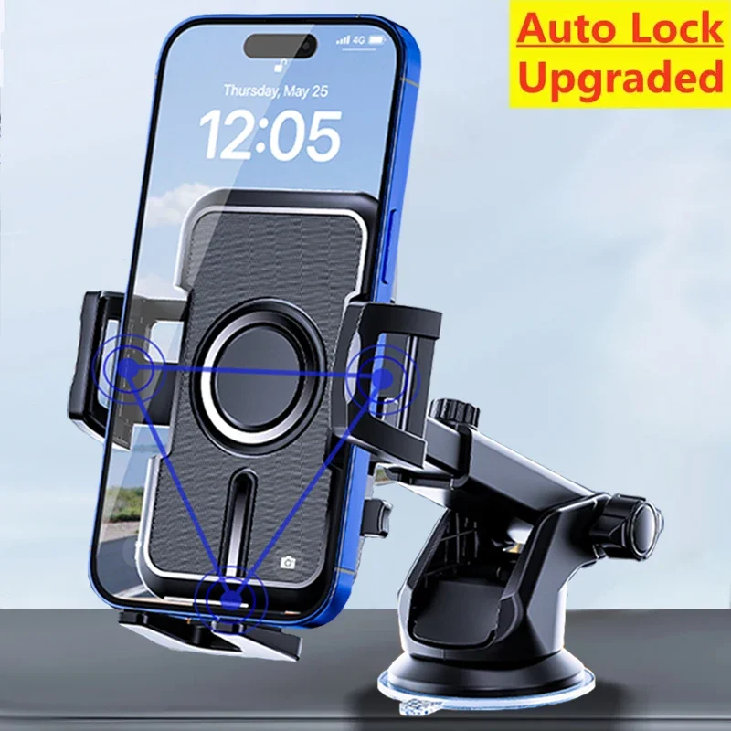 NEW Universal Sucker Car Phone Holder 360° Windshield Car Dashboard Mobile Cell Support Bracket for iPhone Samsung Xiaomi