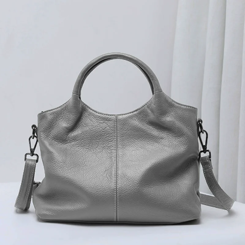 

2025 New style Full Top Layer Cowhide Women's Handbag Simple Fashion Shoulder Crossbody Bag