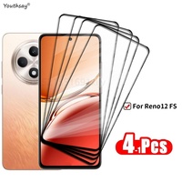 Full Cover Glass For OPPO Reno12 FS 5G Tempered Glass Reno 12 FS Screen Protector HD Protective Phone Film OPPO Reno12 FS