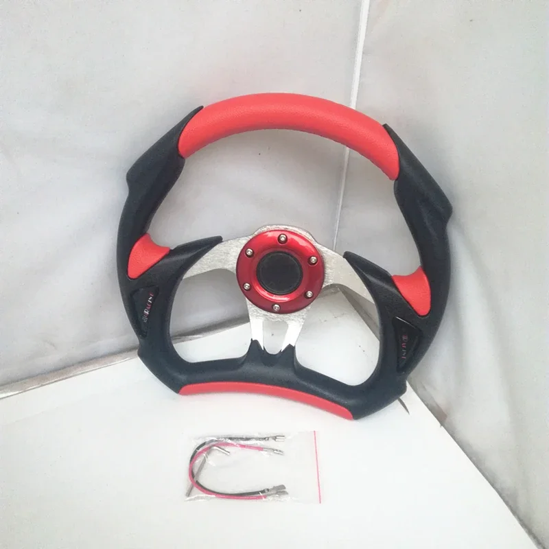 

Auto 13 inch steering wheel / racing steering wheel PVC universal modified steering wheel black / red / silver / yellow / blue