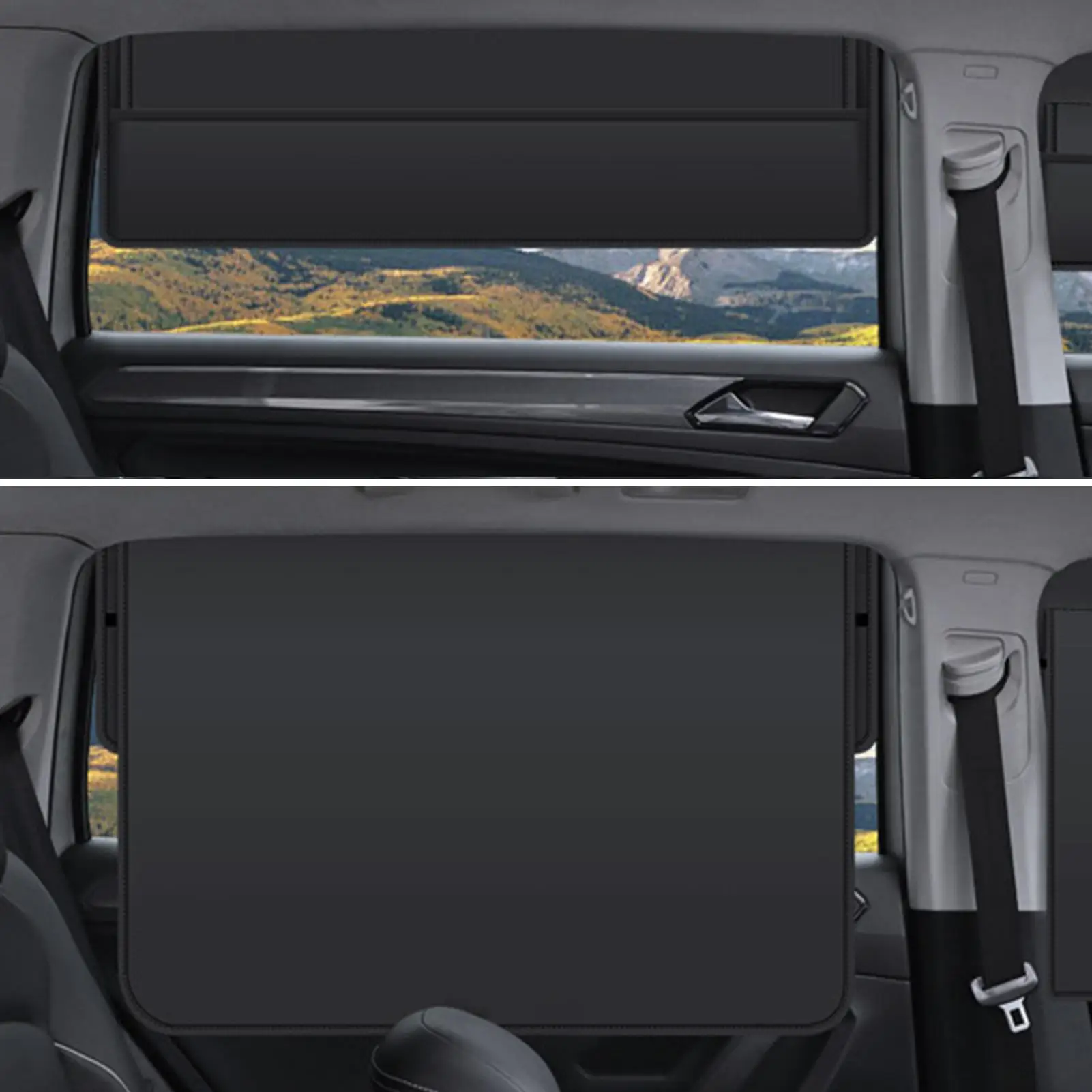 

Солнцезащитные шторки для автомобиля, 2 шт., черные, магнитные, с защитой от УФ-излучения, для боковых окон, для защиты от солнца, бликов и перегрева, для грузовиков, фургонов, седанов