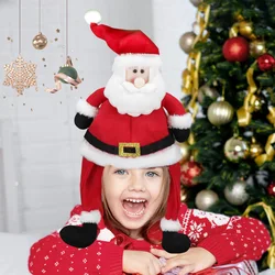 Christmas Hat Cute Santa Claus Hat Long Hat Style Adult Child Soft Santa Cap Christmas Decoration Party Supplies