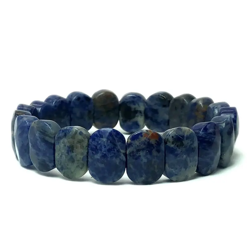 Mehrflächige Perlen 10x14mm Armband Naturstein Armband Achat Obsidian Kristall Quarz Einfaches Armband Geburtstag Weihnachten Geschenk – Detail 4