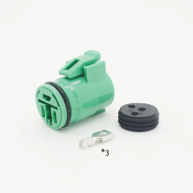 Car Accessory 1 Set 3 Pin Round Alternator Connector Waterproof Wiring Harness Female Plug for 90980-10341 90980-11491