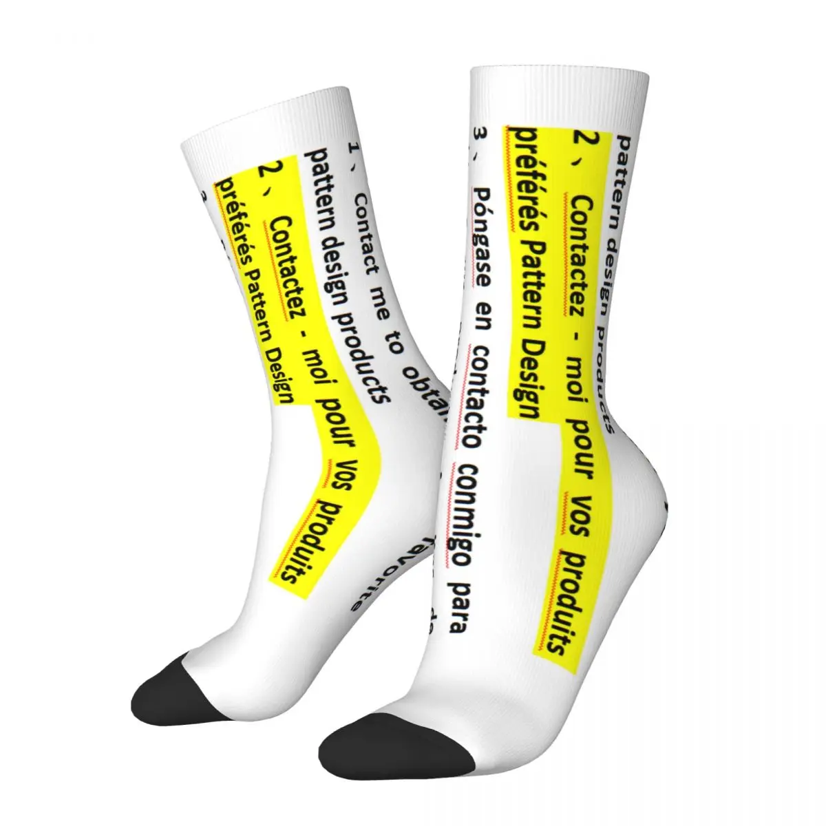 Customized Socks Harajuku Super Soft Stockings All Season Long Socks Accessories for Unisex Gifts