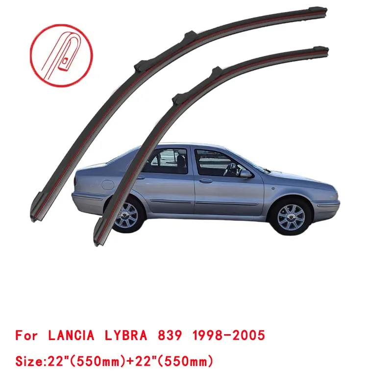 For LANCIA LYBRA 839 SW 2000 2001 2002 2003 2004 2005 Windscreen Windshield Brushes Accessories Washer Car Front Wiper Blade