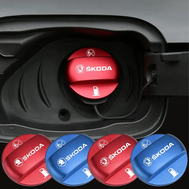 

Car Fuel Tank Caps Fuel Filler Door Cover Accessories for Skoda Octavia Kodiaq Enyaq IV Kamiq Scala Superb Fabia Rapid Karoq