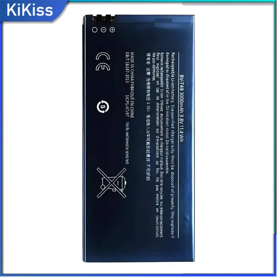 

Mobile Phone Battery BV-T4B 3000mAh For Microsoft For Nokia Lumia 640 XL RM-1096 RM-1062 RM-1063 RM-1064 RM-1 BV T4B
