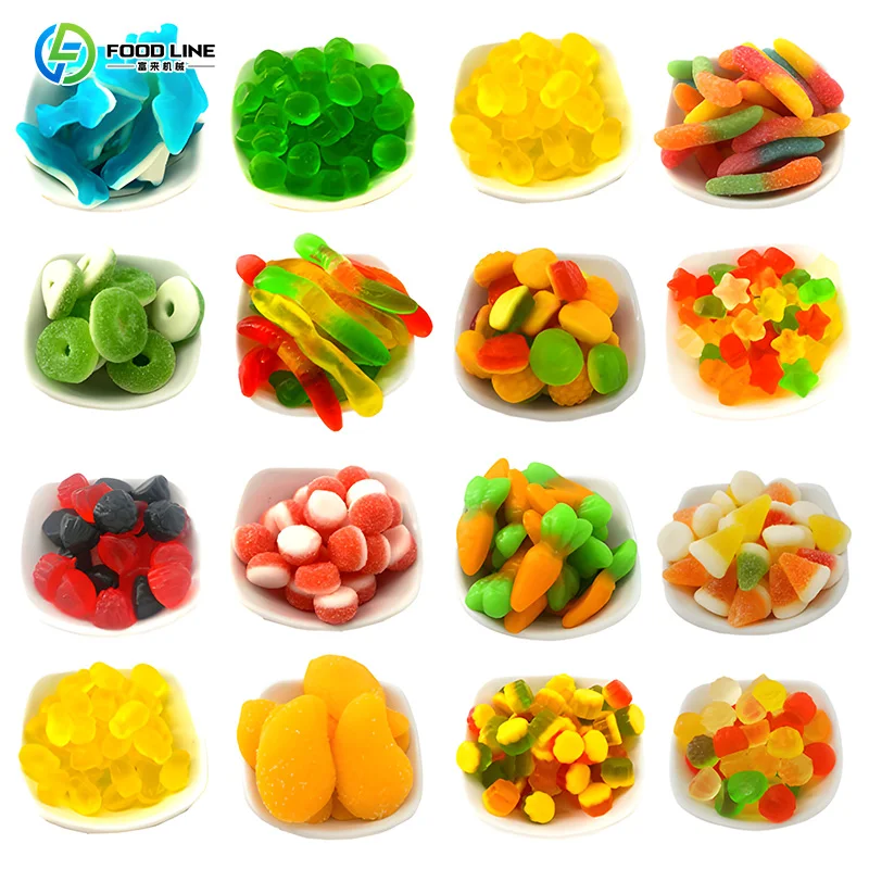 Aangepaste Jelly Gummy Candy Forming Making Machine Home Made Candy Toffees Making Machines voor Candy Production Line