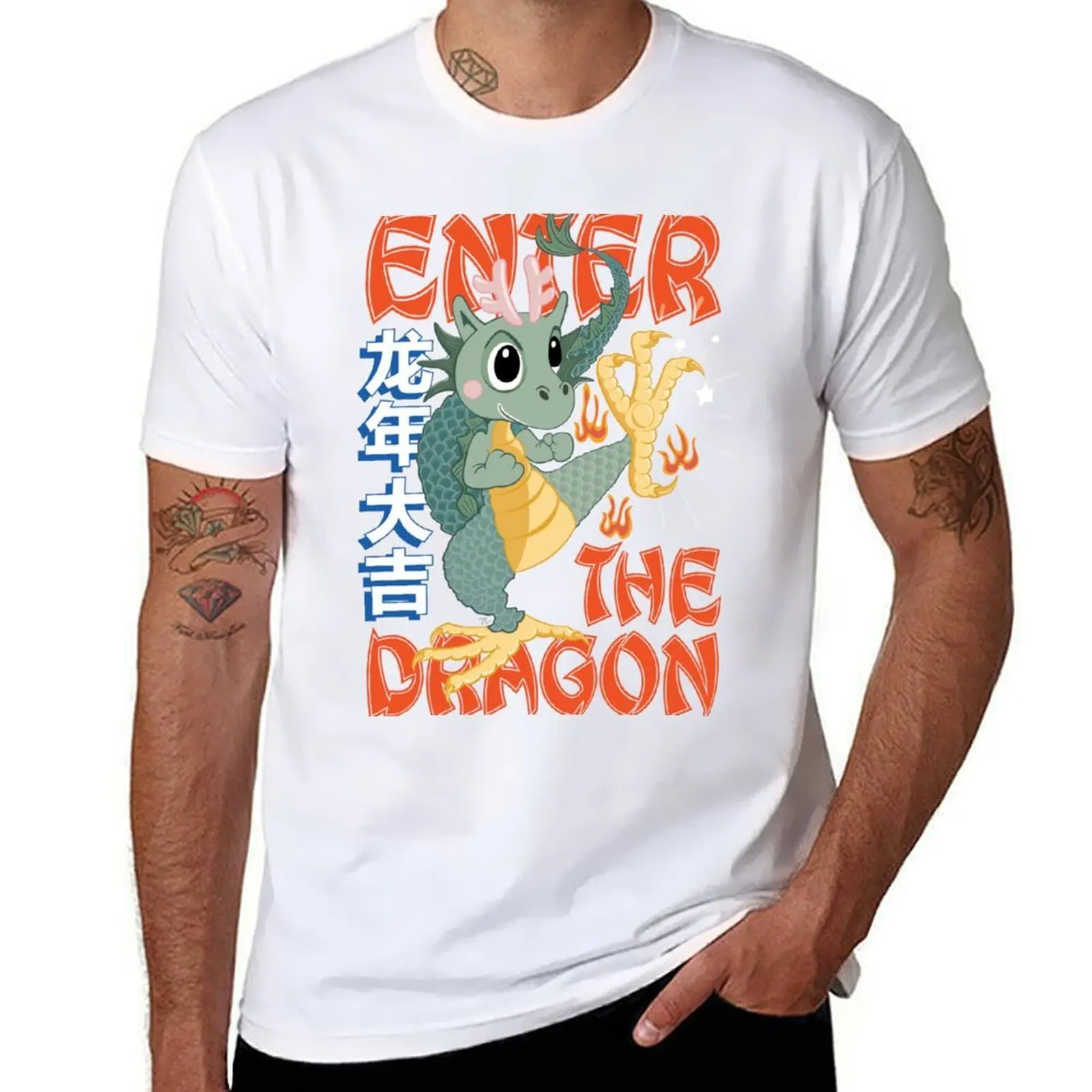 

Kung Fu Baby Dragon T-Shirt t shirt man cotton men t shirt cotton 100% T-Shirt
