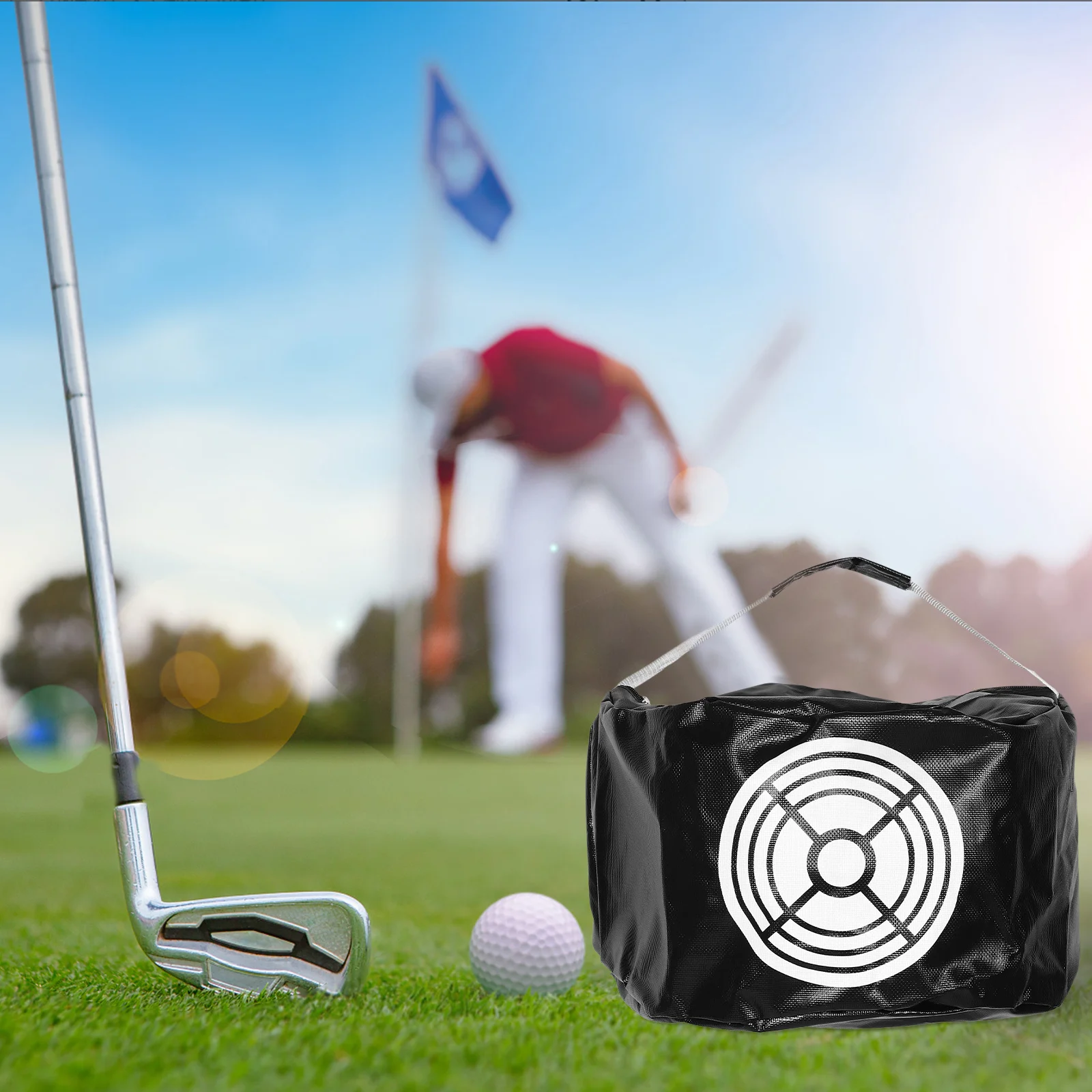 Borsa da impatto per allenatore di swing da golf per colpi da fairway accurati Borsa da smash compatta Strumento per allenamento da golf Uso interno ed esterno