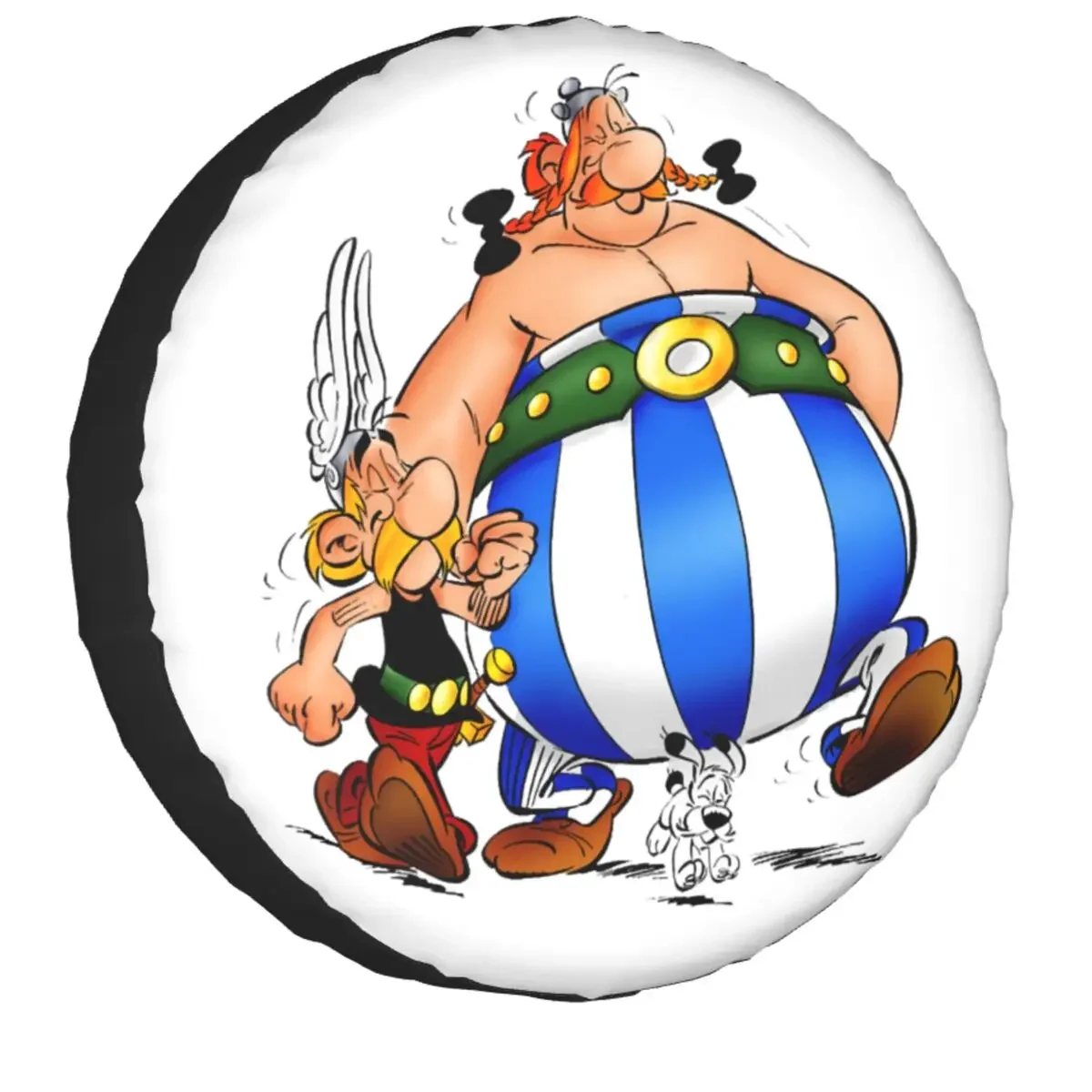 Obelix Idefix Anime Spare Tire Cover for Pajero Asterix Manga SUV RV 4x4 Car Wheel Protectors Accessories 14