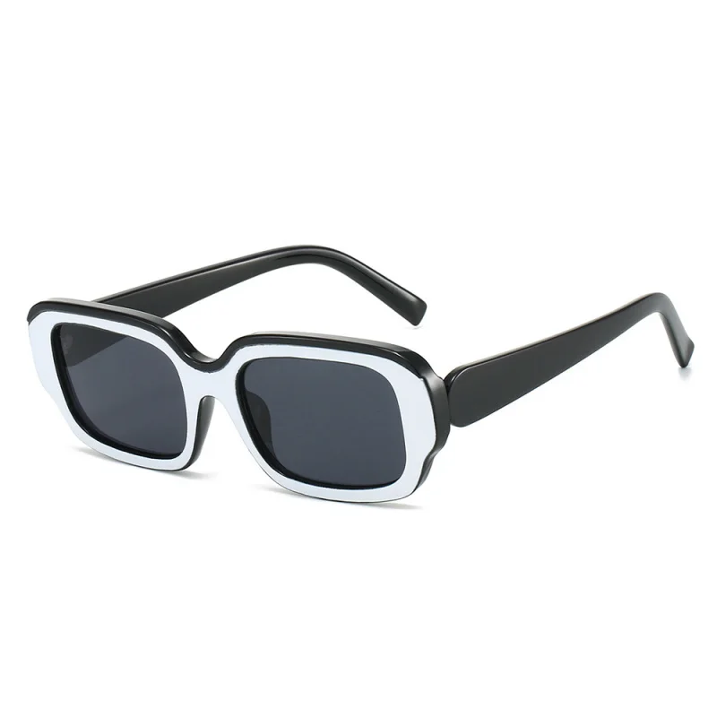 Trendige Jugend-Sonnenbrille für Damen und Herren, Jugendliche Vitalität, UV400-Schutz, Farb-Patchwork, Mode, Sommer, Frühling
