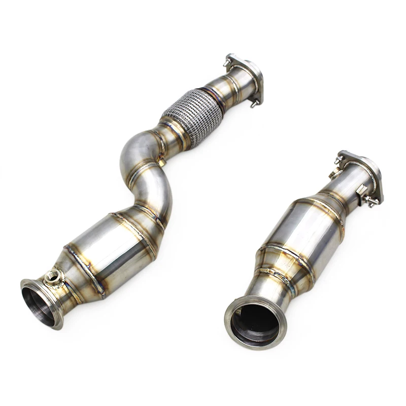 

Factory Sport Exhaust Pipes For BMW M3 M4 G80 G82 S58 3.0T 2019-2024 Catted Downpipe Stainless Steel Downpipe100/200/300 Cell