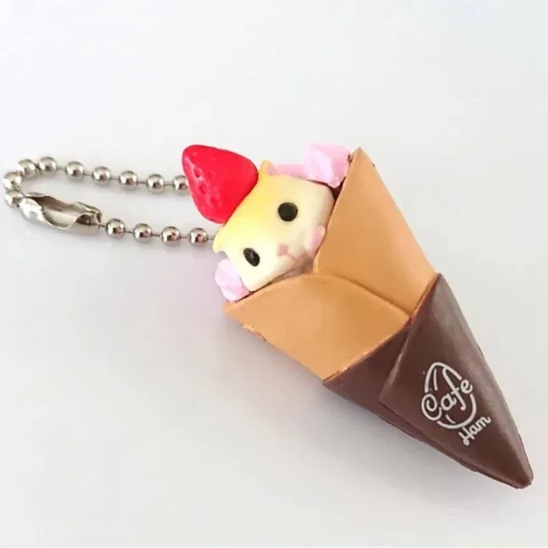 Cute Gashapon Capsule Toy Figure Anime Kawaii Hamster Coffee Shop Gourmet Dessert Afternoon Tea Miniature Figurine Doll Gift