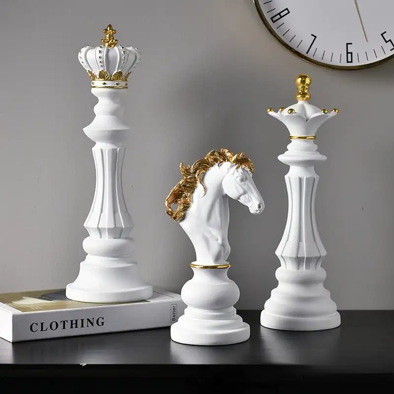 

Chess Home Furnishings Fine Arts and Crafts Room Hall Shop Chess Club Decorations Figurine Accessories