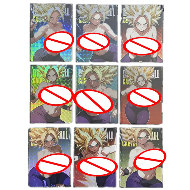 

9pcs/set Sexy Card Dragon Ball Super Karifura Anime Goddess ACG Nude Card Adult 18+ Gift Toy Super Saiyan Comic Collection Card