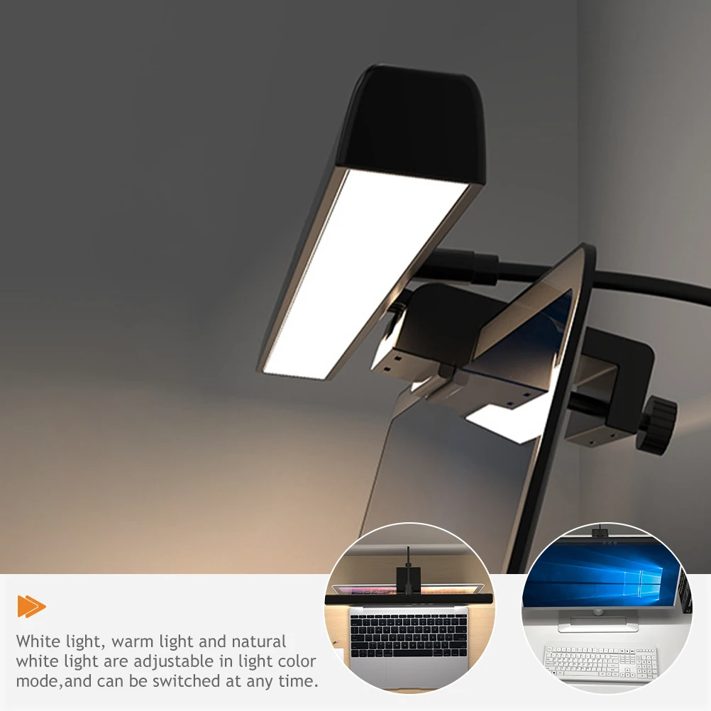 

Adjustable Led Monitor Lamp Bar For Eye Protection White Warm Light Modes Easy Install Home Office Use Reduce Eye Strain Screen