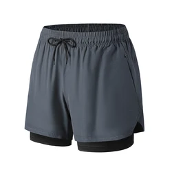 Pantalones cortos de secado rápido para hombre, Shorts negros, informales, clásicos, talla grande 3XL, 4XL, para correr, para verano, 2024