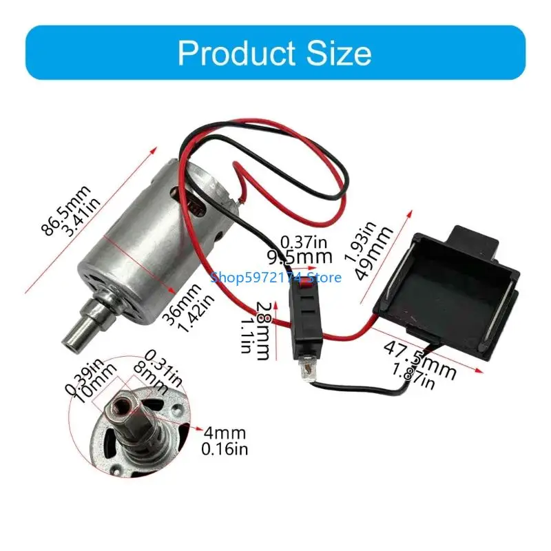 Y3NB 21V Power Tool Blower Motor Assembly With Plug Switching Replacements For Tool Strong Metal Plastic Construction Build