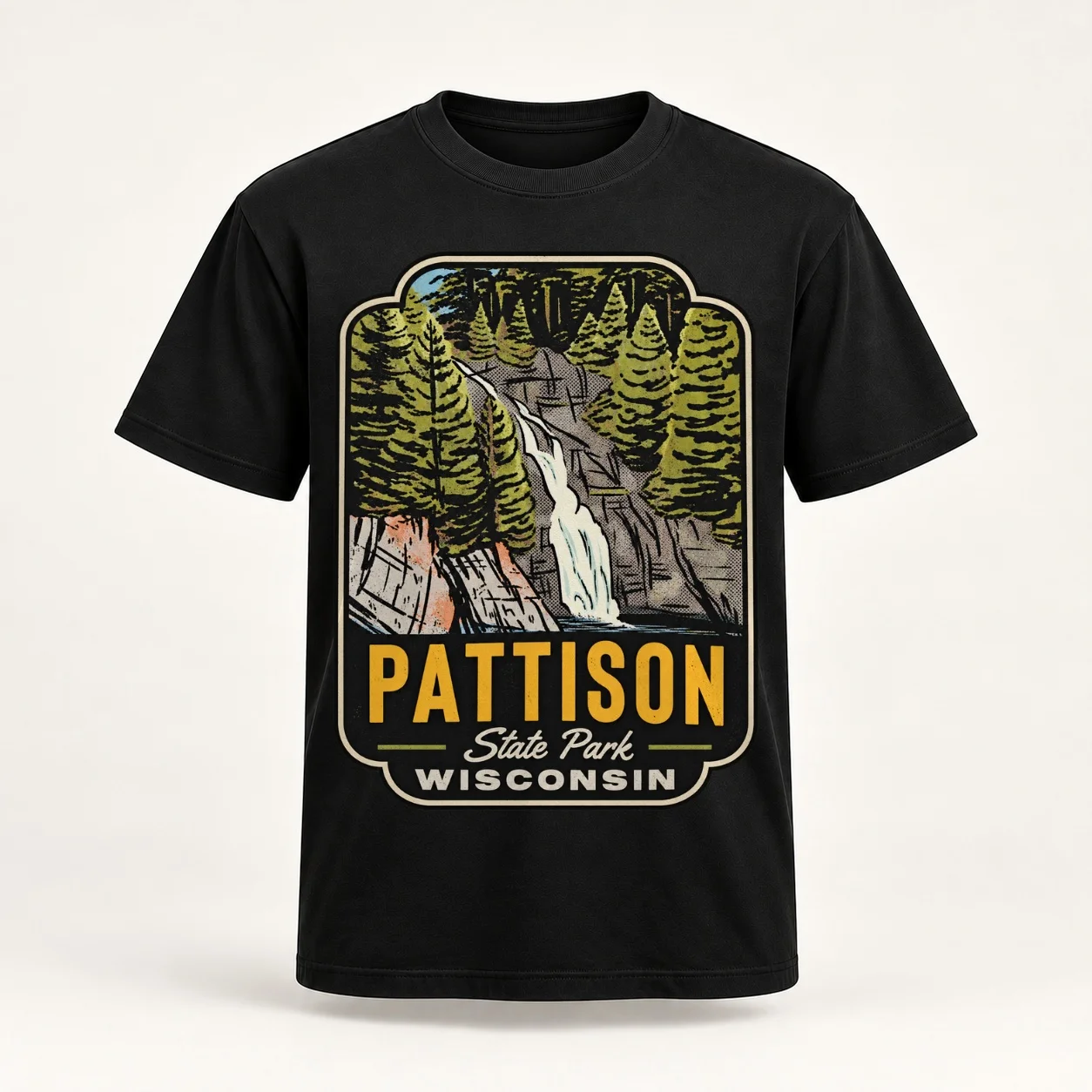 Pattison State Park Wisconsin Classic T-Shirt t shirt for man 100 percent cotton man t shirts cotton T-Shirt